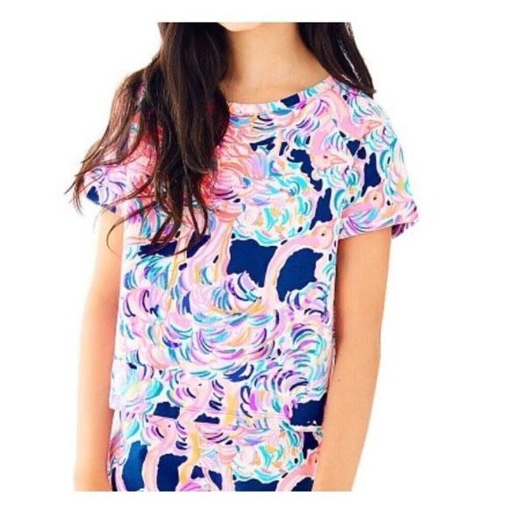 Lilly Pulitzer Dossie Terry Cloth Top Size Medium